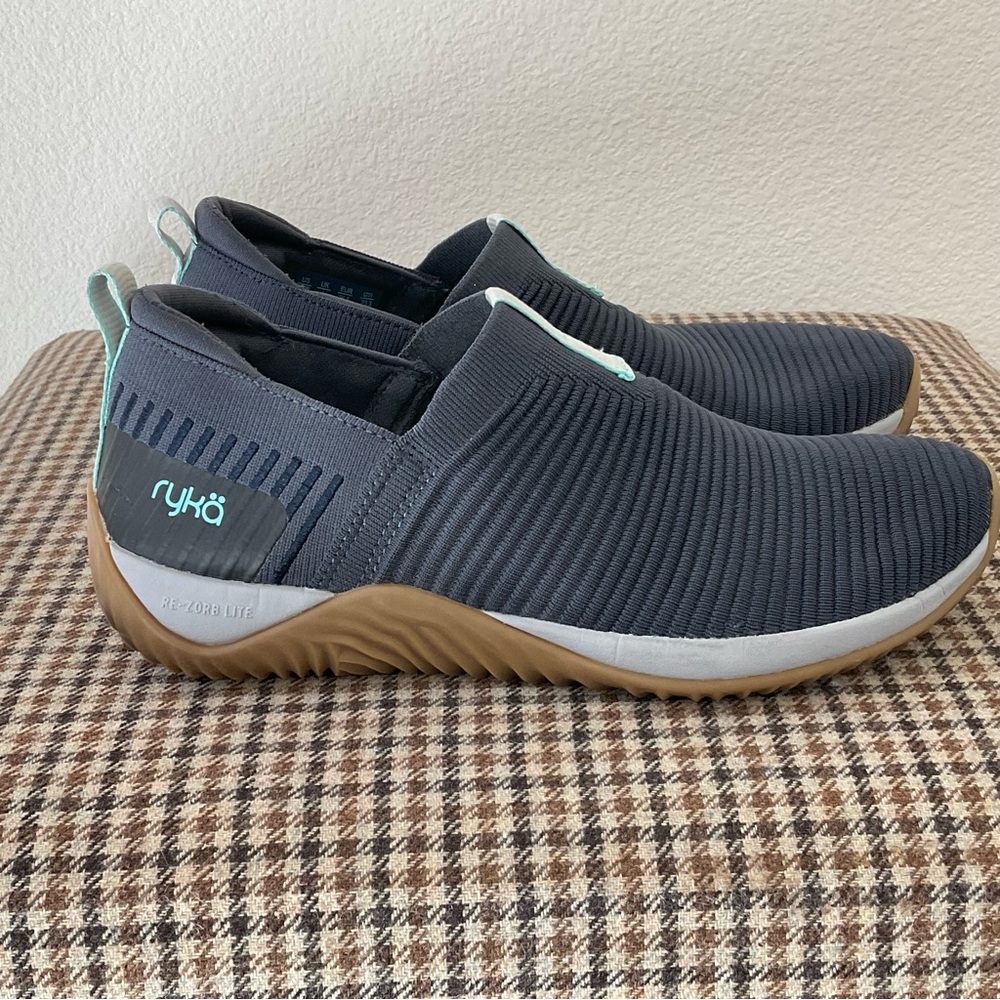 Ryka Echo Knit Slip On Sneaker Blue Ink 6.5W